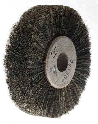 Picture of GREY HORSE-HAIR AND BRASS BRUSH