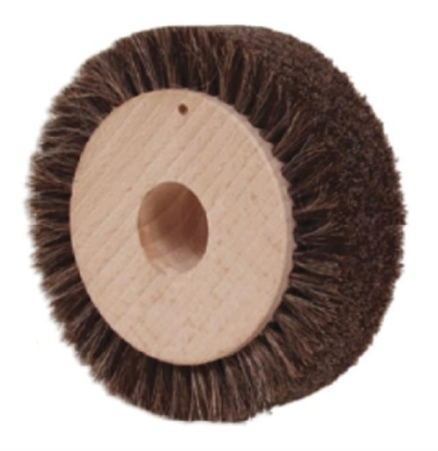 Picture of GREY HORSE-HAIR BRUSH (WOOD)